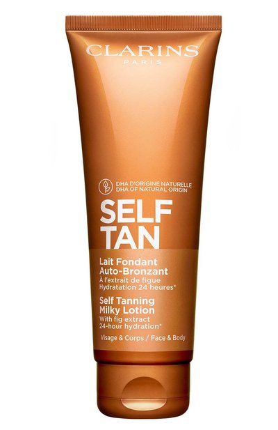 Женский молочко с эффектом загара для лица и тела lait fondant auto-bronzant (125ml) CLARINS, арт. 80074502