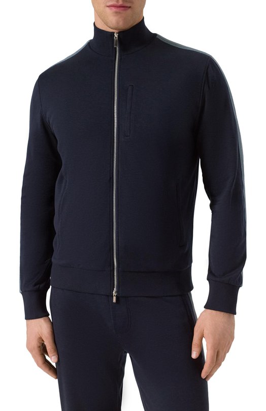Кардиган из шелка и хлопка Zilli JSS001M0142VRIS00/62 Синий  JSS001M0142VRIS00/62 Фото 3