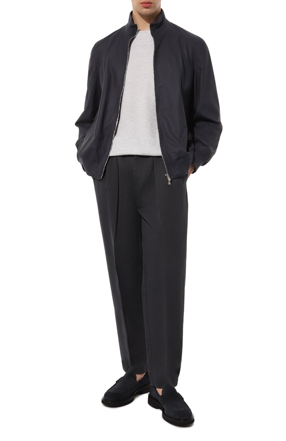 Кожаный бомбер BRUNELLO CUCINELLI, арт. MPJER1988, фото 2