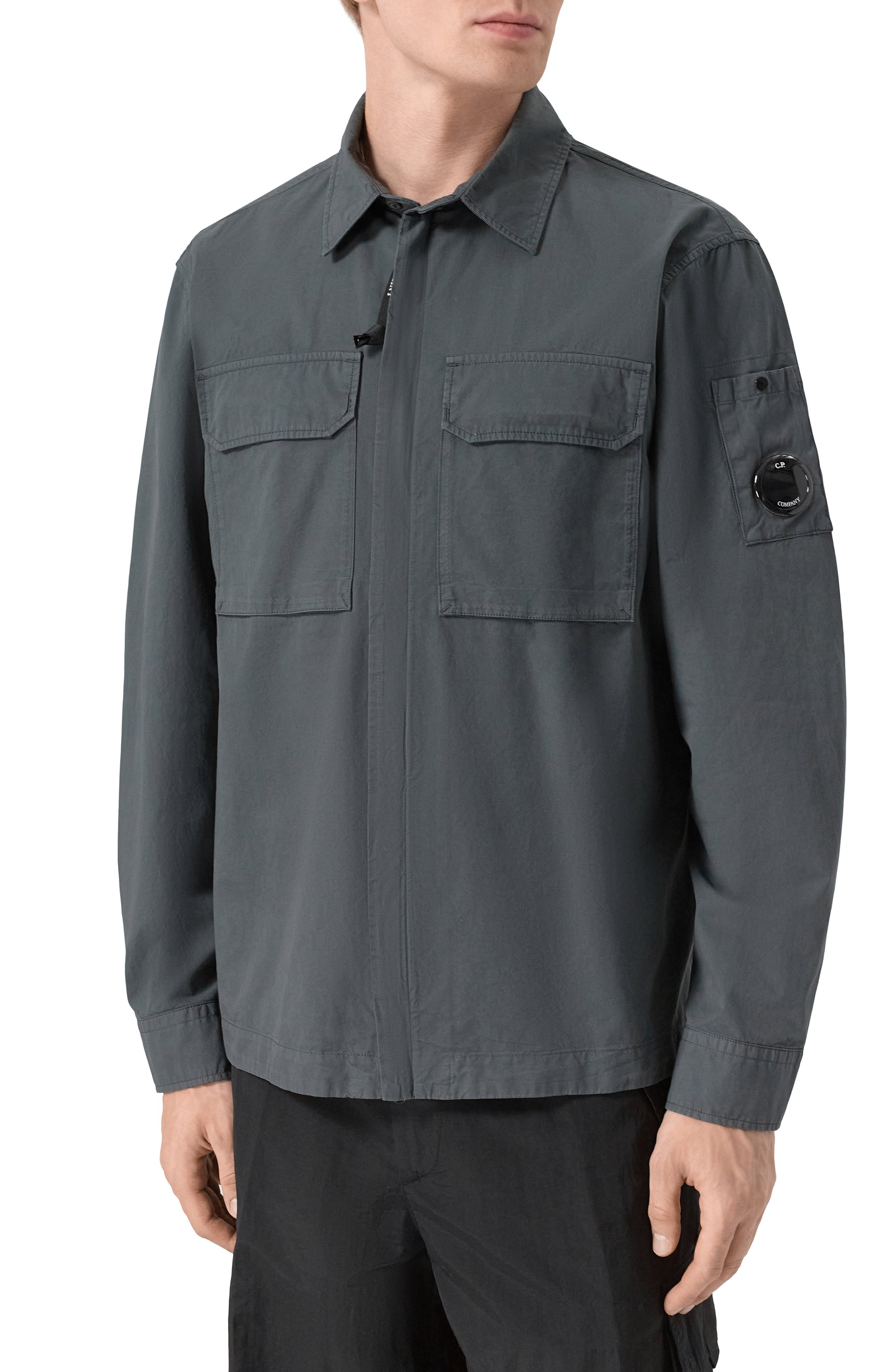 Хлопковая куртка-рубашка C.P. COMPANY, арт. 20CM0S156A/110143G, фото 3