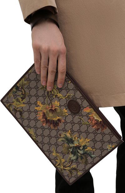 Клатч GUCCI коричневого цвета по цене 106000 руб., арт. 672953/UH9AT, фото 2 Клатч GUCCI, арт. 672953/UH9AT, фото 2