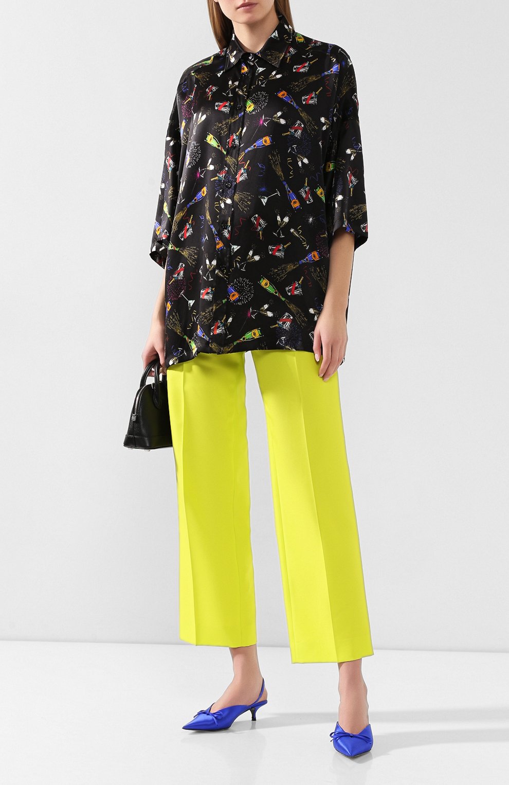 Шелковая блузка BALENCIAGA, арт. 595038/TGLF1, фото 2