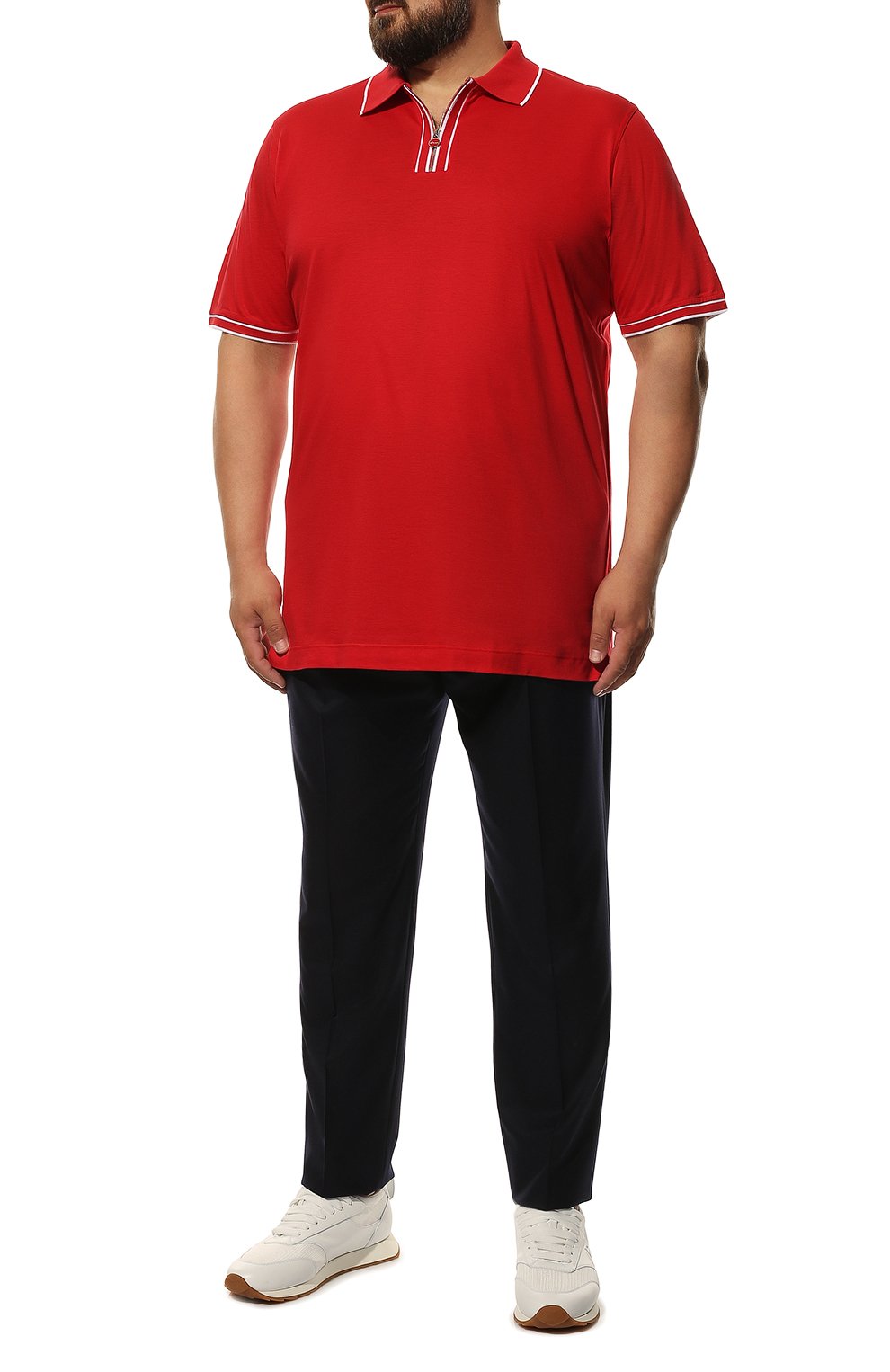 Хлопковое поло KITON, арт. UK1267/4XL-8XL, фото 2