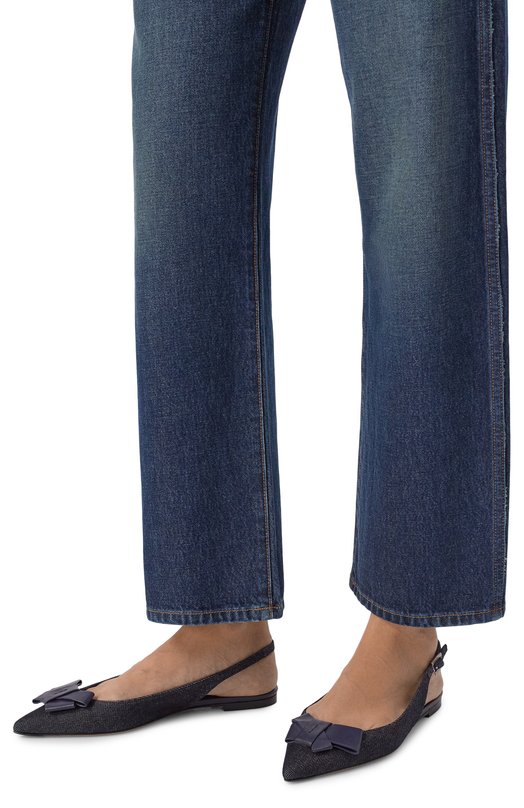 Текстильные балетки Kiton D61827K0900H02 Синий  D61827K0900H02 Фото 2