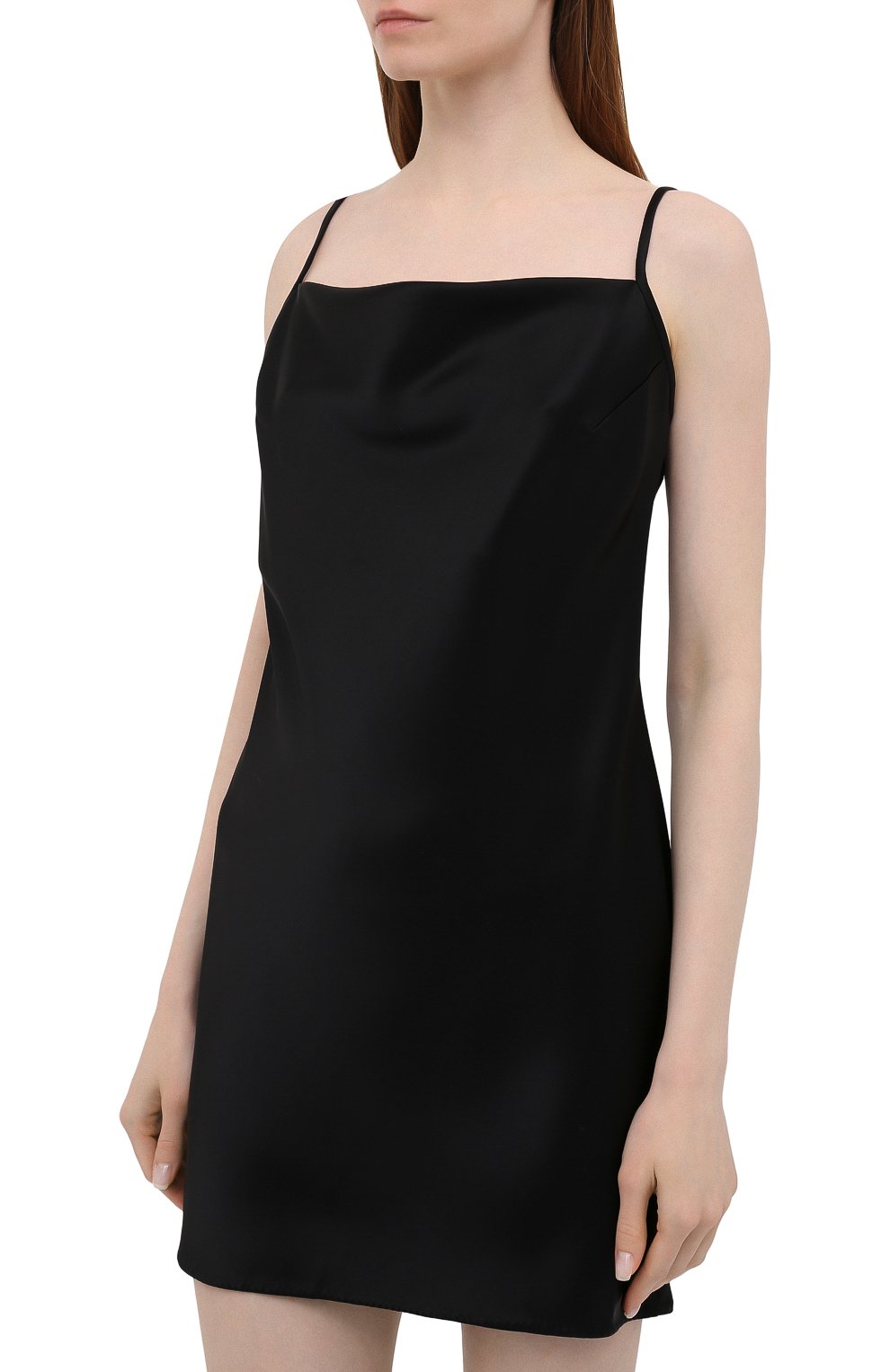 Платье NANUSHKA, арт. L0TTI_BLACK_SLIP SATIN, фото 3