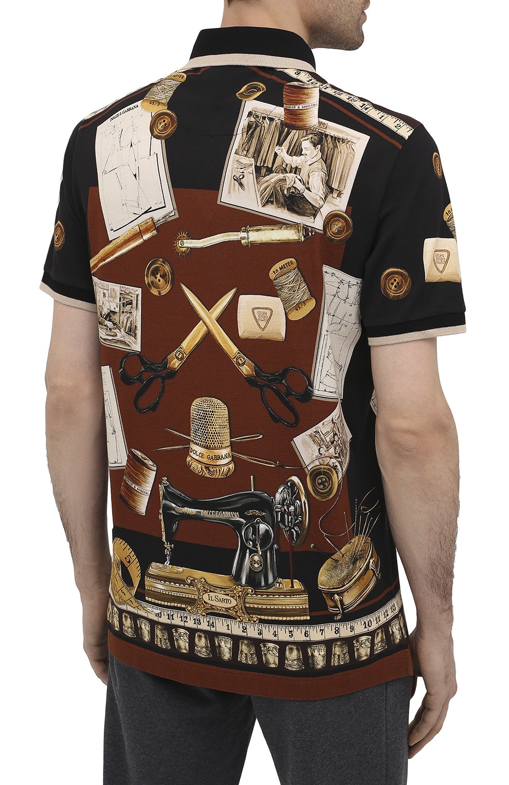 Хлопковое поло DOLCE & GABBANA, арт. G8LB0T/HI7EZ, фото 4