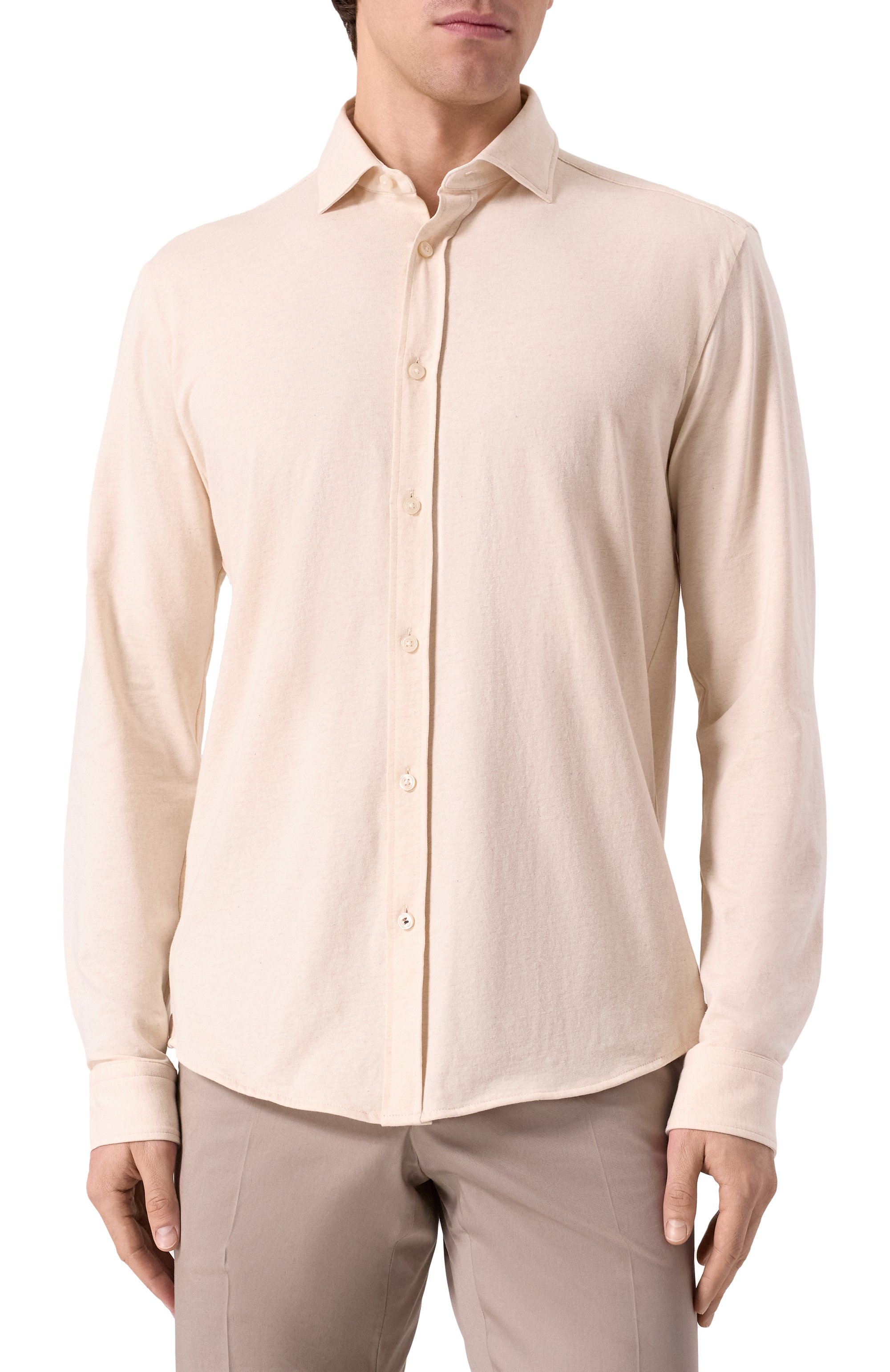 Хлопковая рубашка BOSS, арт. 50533879, фото 3