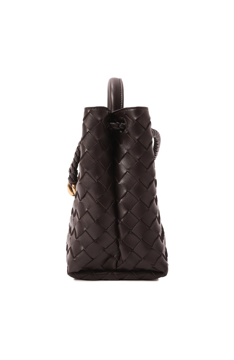 Женская сумка andiamo medium BOTTEGA VENETA коричневого цвета, арт. 766016 VCPP1 | Фото 4 (Размер: medium; Драгоценные камни: Проставлено; Материал сплава: Проставлено; Материал: Натуральная кожа)