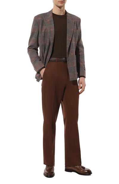 Кожаные лоферы GREEN GEORGE темно-коричневого цвета по цене 44150 руб., арт. 2065/MAREMMA, фото 2 Кожаные лоферы GREEN GEORGE, арт. 2065/MAREMMA, фото 2