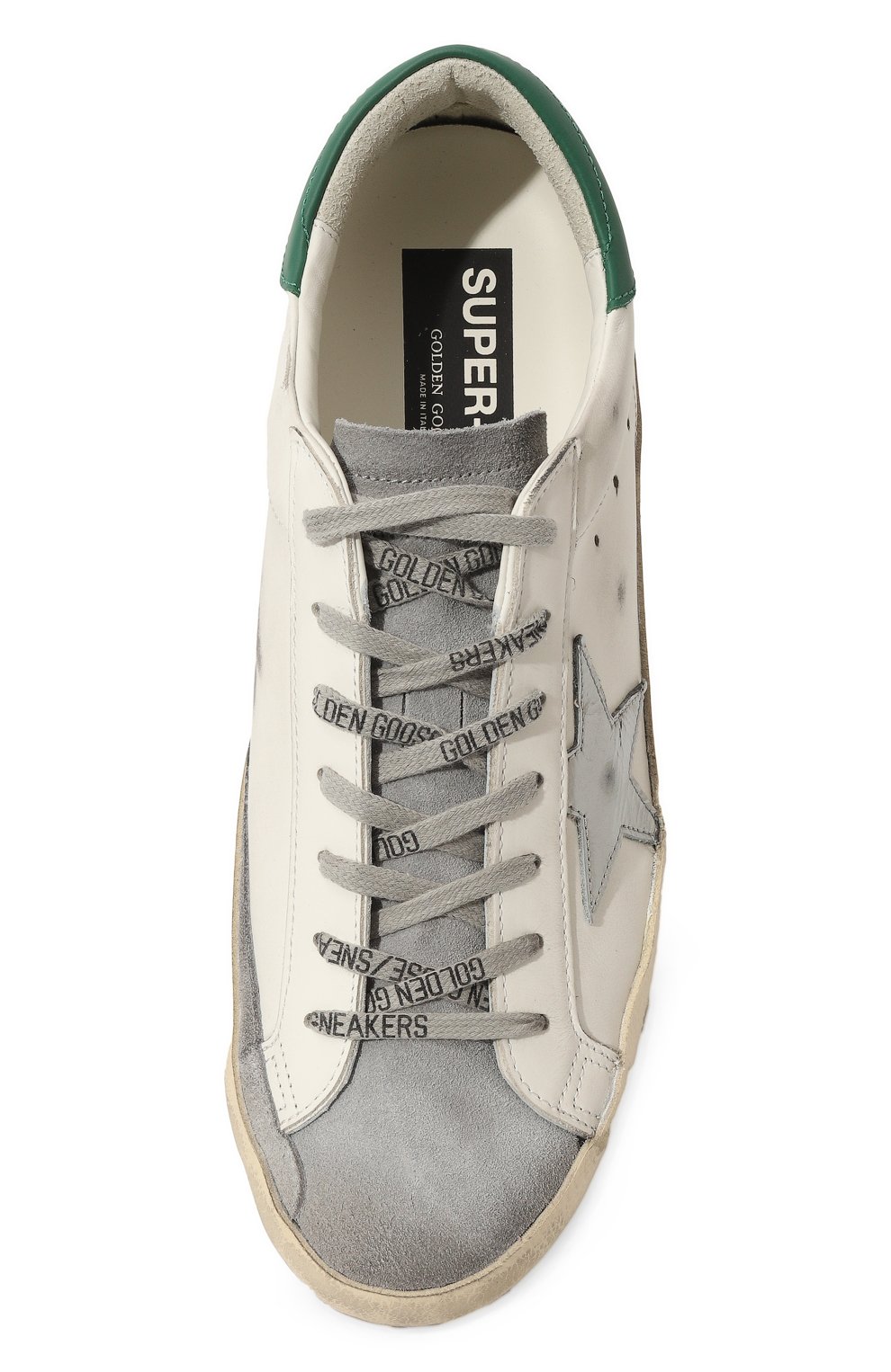 Кожаные кеды superstar GOLDEN GOOSE DELUXE BRAND белого цвета по цене 59900 руб., арт. GMF00102.F004167, фото 6 Кожаные кеды superstar GOLDEN GOOSE DELUXE BRAND, арт. GMF00102.F004167, фото 6
