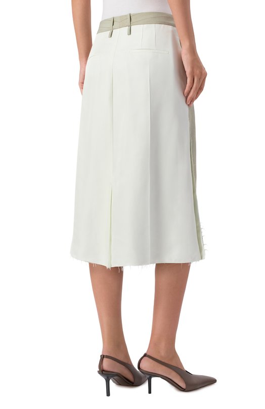 Юбка из шерсти и вискозы Jil Sander J02MA0332/J40275 Зелёный  J02MA0332/J40275 Фото 4