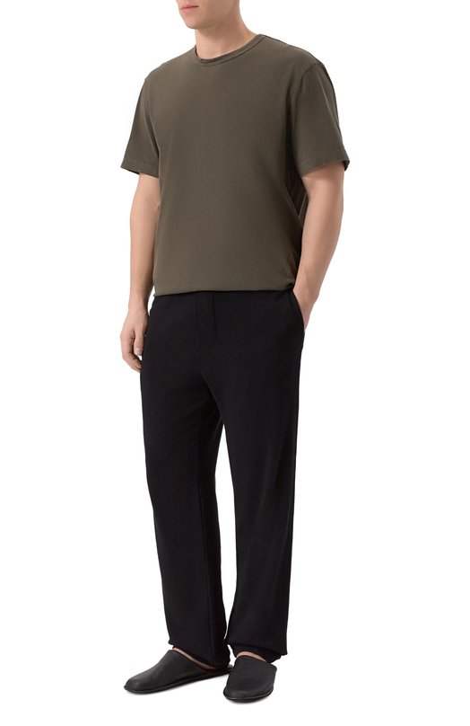 Хлопковая футболка James Perse MLJ3311 Хаки  MLJ3311 Фото 2