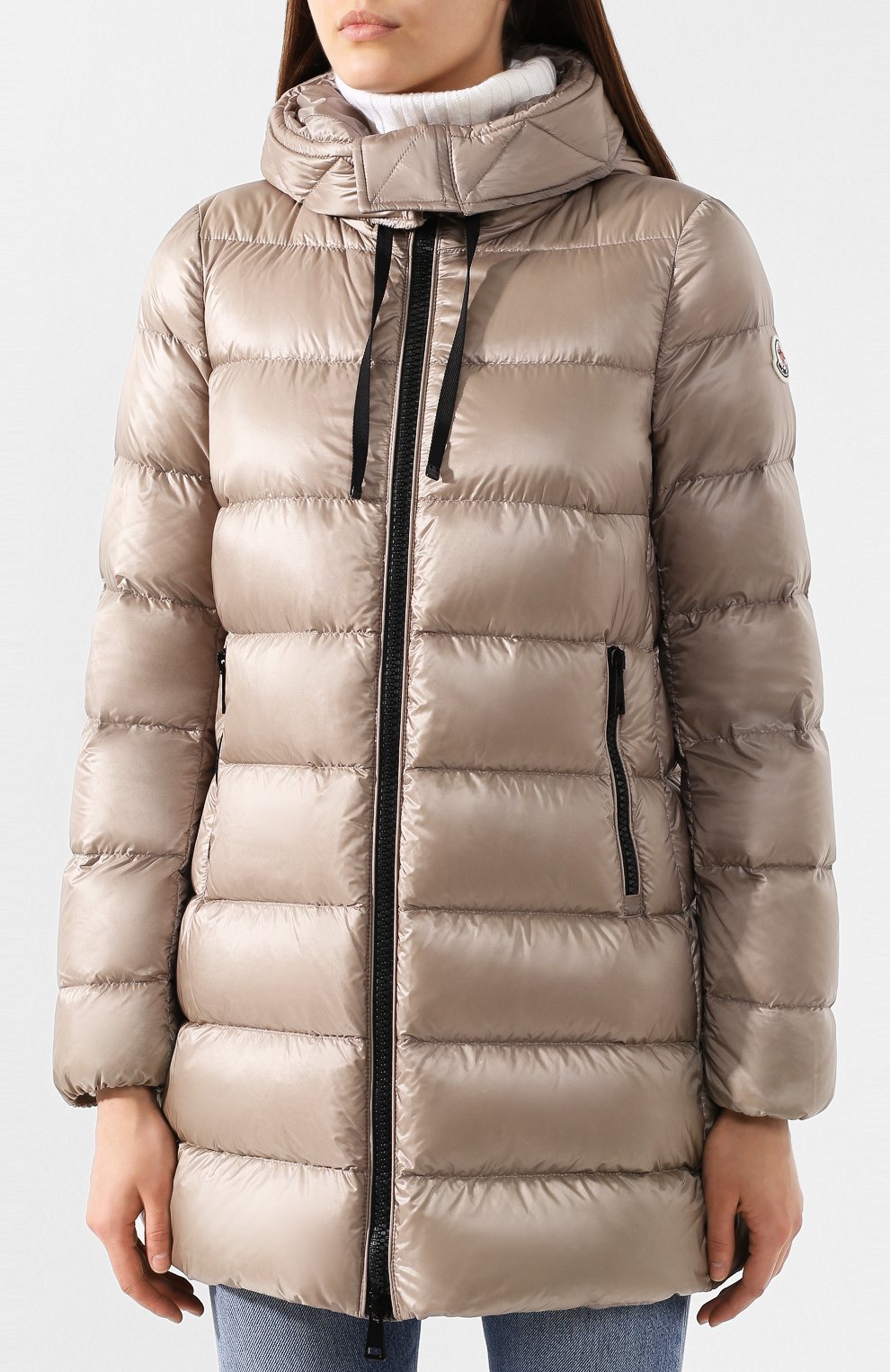 Пуховик moncler suyen MONCLER бежевого цвета по цене 145500 руб., арт. E2-093-49319-49-53052, фото 3 Пуховик moncler suyen MONCLER, арт. E2-093-49319-49-53052, фото 3
