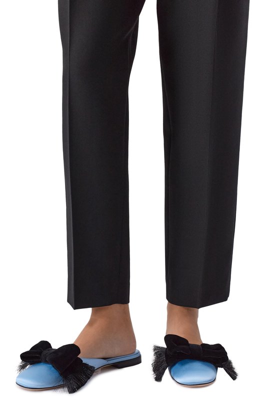 Текстильные сабо Reinette Valentino 8W2S0NK7/RAA Голубой  8W2S0NK7/RAA Фото 2