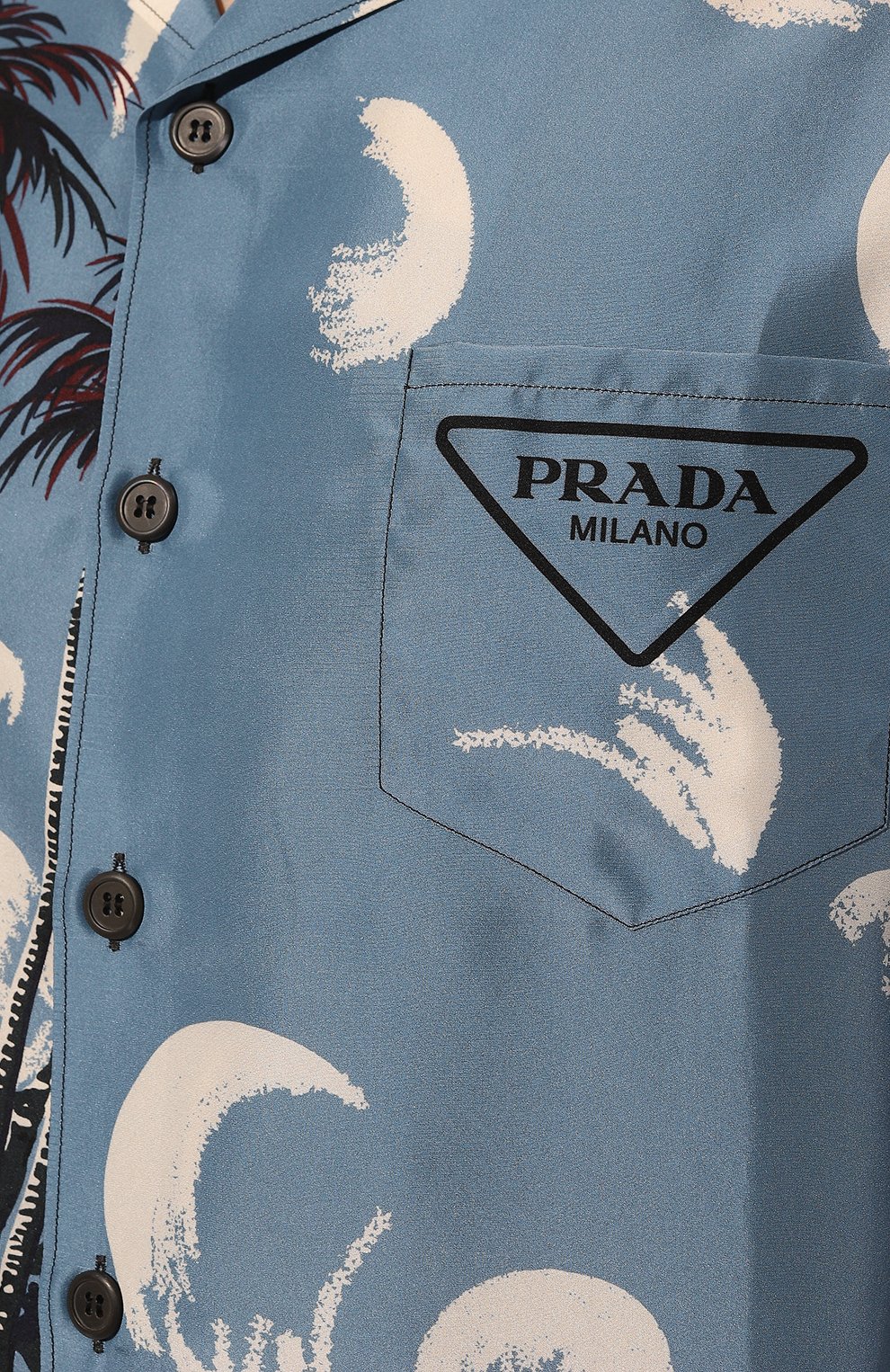 Шелковая рубашка PRADA, арт. UCS406-1ZVK-F0237-212, фото 5