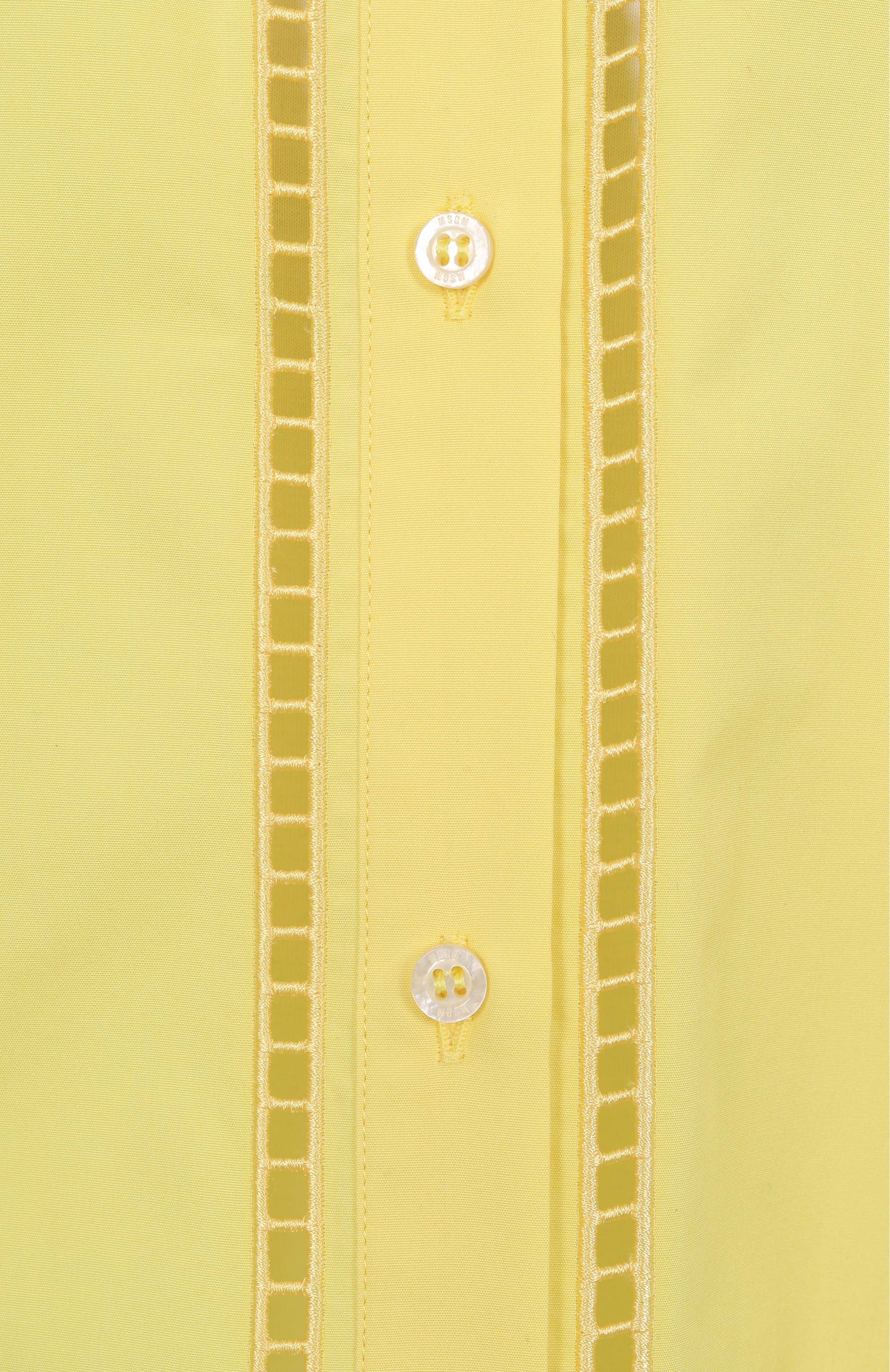 Хлопковая рубашка MSGM, арт. 3841MDE10X/257100, фото 6