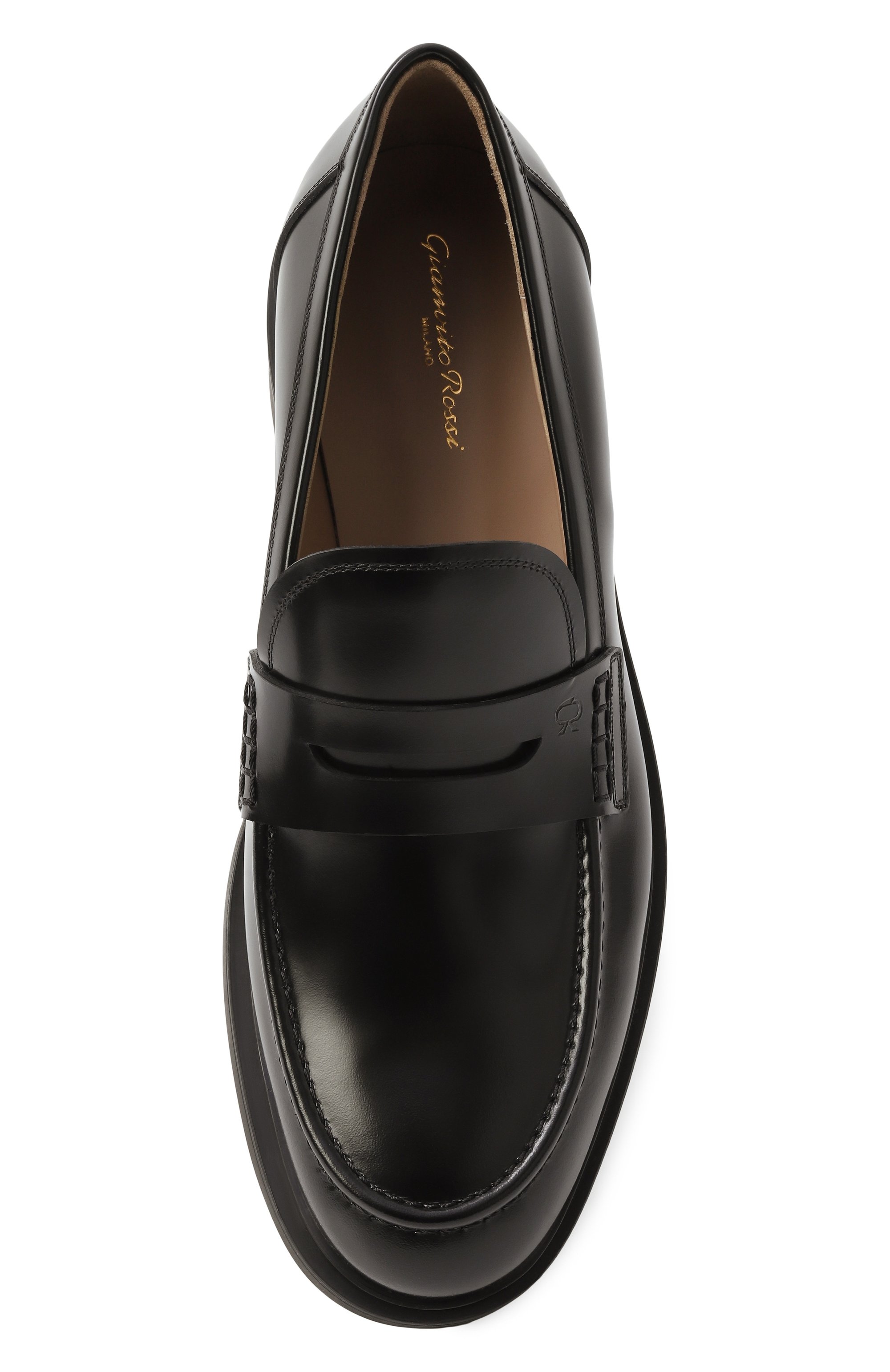 Кожаные пенни-лоферы harris GIANVITO ROSSI, арт. U25210.20G0M.SRABLACK, фото 6