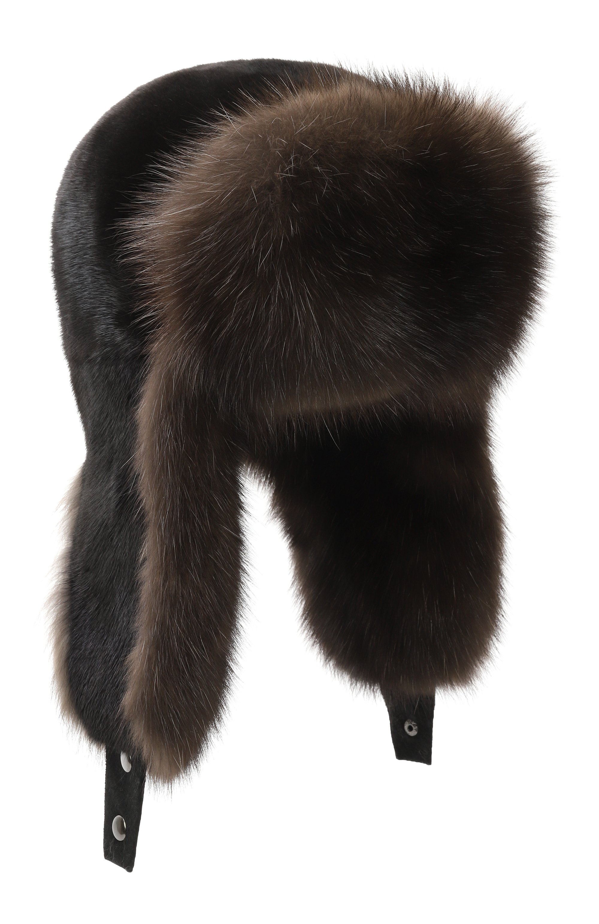 Меховая шапка-ушанка из норки и соболя VICTORIA KUSENKOVA, арт. 332803304235, фото 1