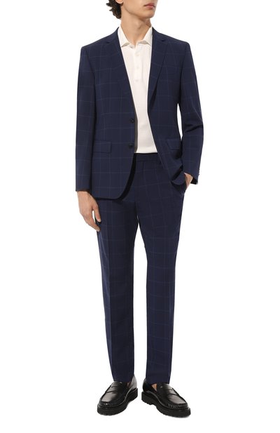 Брюки BOSS темно-синего цвета по цене 16800 руб., арт. 50500099, фото 2 Брюки BOSS, арт. 50500099, фото 2