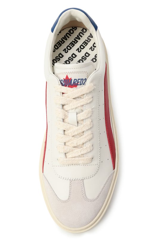 Кожаные кеды Rider Dsquared2 SNM0441/01504118 Белый  SNM0441/01504118 Фото 6