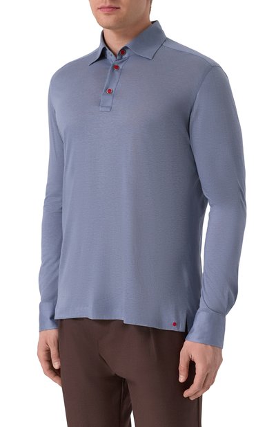 Поло из лиоцелла и хлопка KITON, арт. UMCP0SH0924204, фото 3