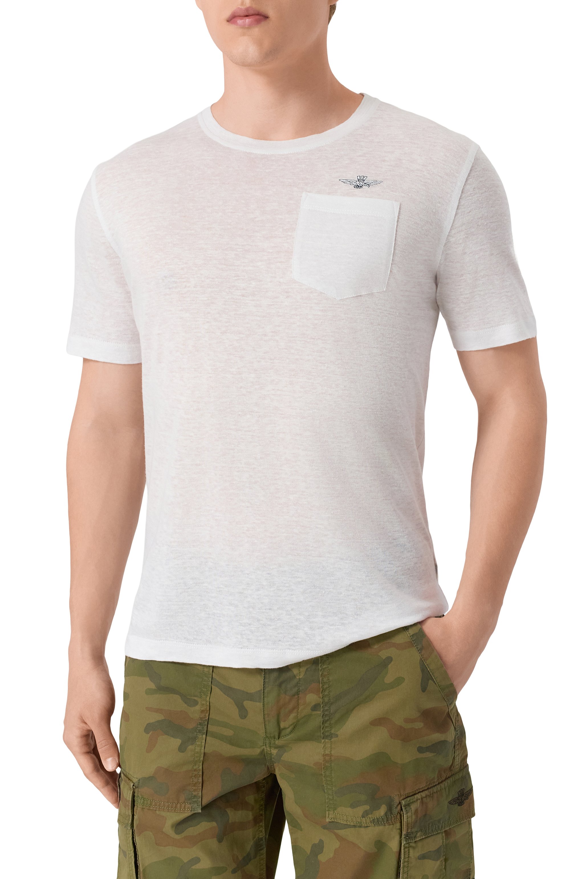 Льняная футболка AERONAUTICA MILITARE, арт. 251TS2402J679, фото 3