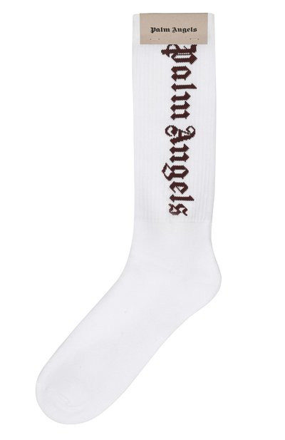 Мужские хлопковые носки PALM ANGELS, арт. PMRA001F23FAB0010129