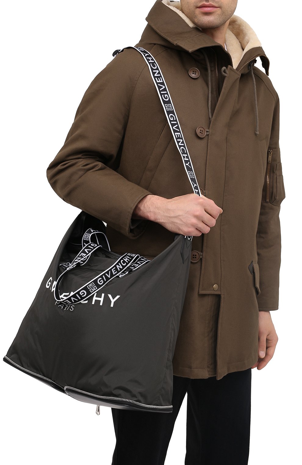 Текстильная сумка-шопер light 3 GIVENCHY, арт. BK507CK0B5, фото 5