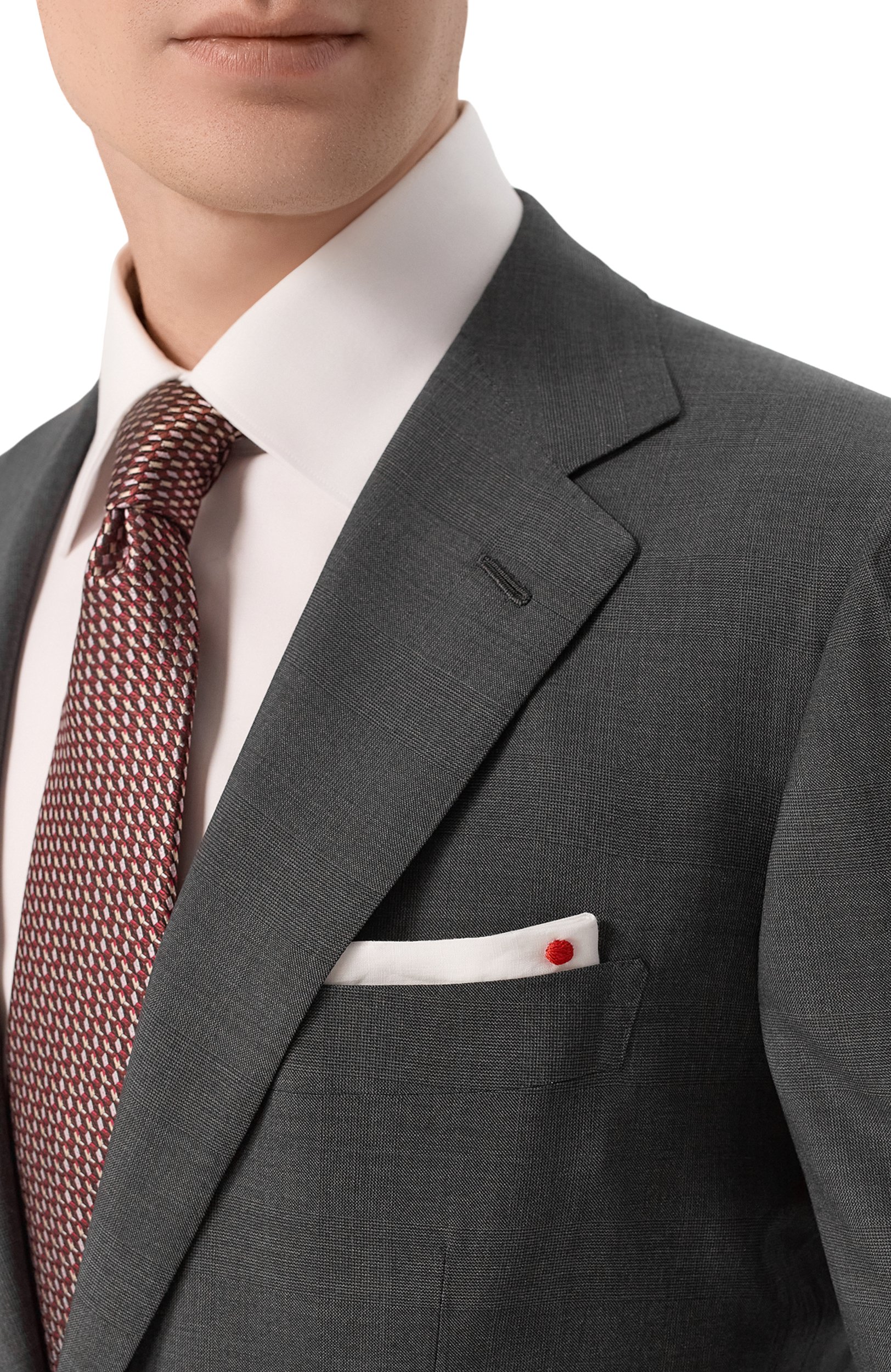 Шерстяной костюм KITON темно-серого цвета по цене 1180000 руб., арт. UA81K09828_002, фото 6 Шерстяной костюм KITON, арт. UA81K09828_002, фото 6
