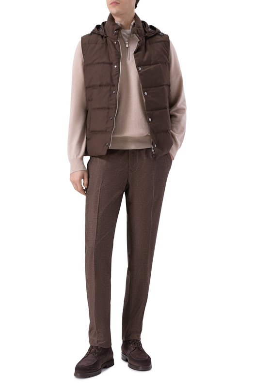 Шерстяные брюки Jacob Cohen JUM_PT001 002 T802A RW Коричневый  JUM_PT001 002 T802A RW Фото 2