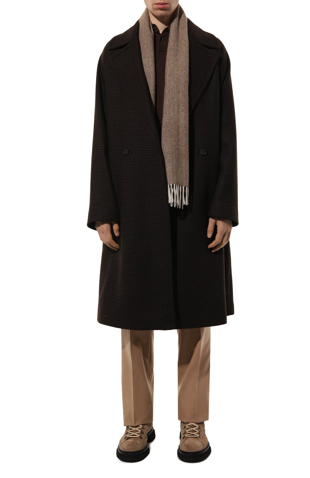 Кашемировый шарф VAN LAACK темно-бежевого цвета по цене 29100 руб., арт. SVEN/Z10434, фото 2 Кашемировый шарф VAN LAACK, арт. SVEN/Z10434, фото 2