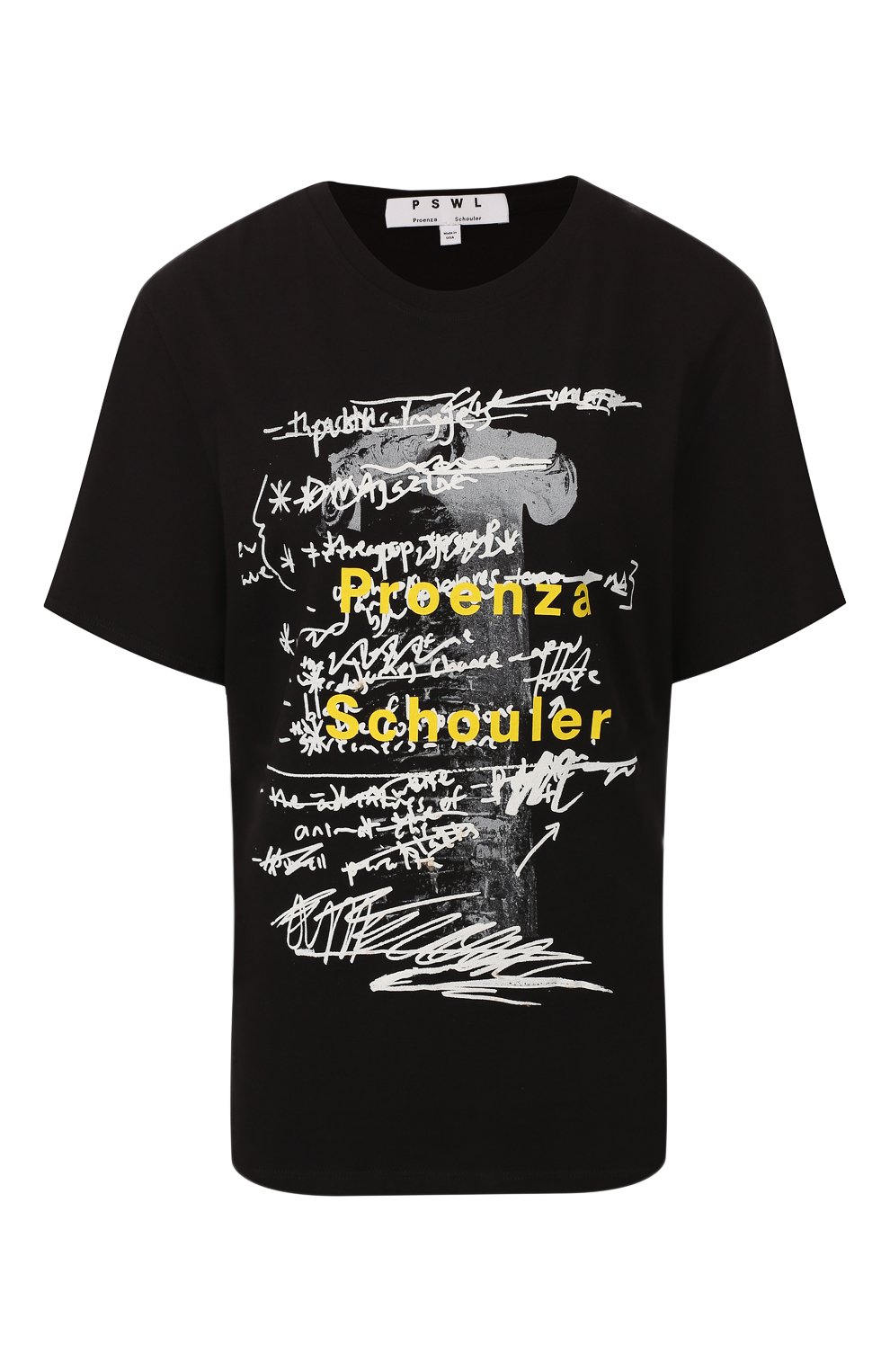 Хлопковая футболка PROENZA SCHOULER, арт. WL1934098-JCP110, фото 1