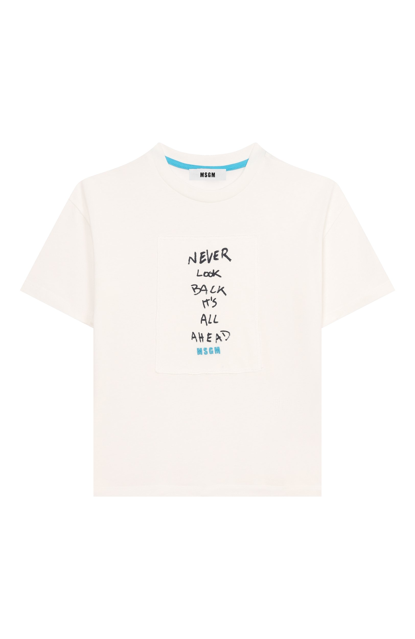 Хлопковая футболка MSGM KIDS, арт. F6MSJUTH195, фото 1