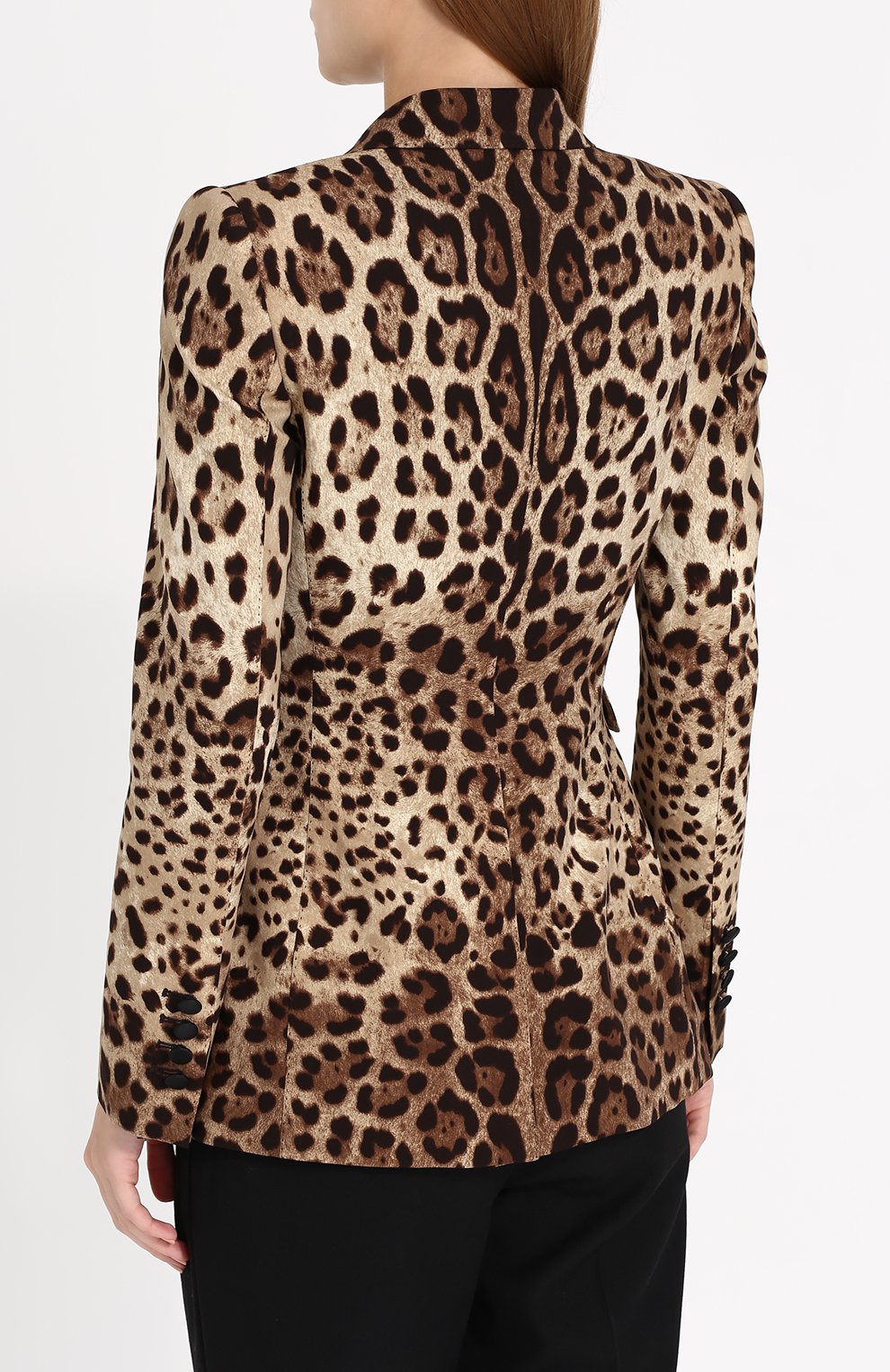 Приталенный жакет с леопардовым принтом DOLCE & GABBANA леопардового цвета по цене 315000 руб., арт. 0102/F29Z8T/FSADD, фото 4 Приталенный жакет с леопардовым принтом DOLCE & GABBANA, арт. 0102/F29Z8T/FSADD, фото 4