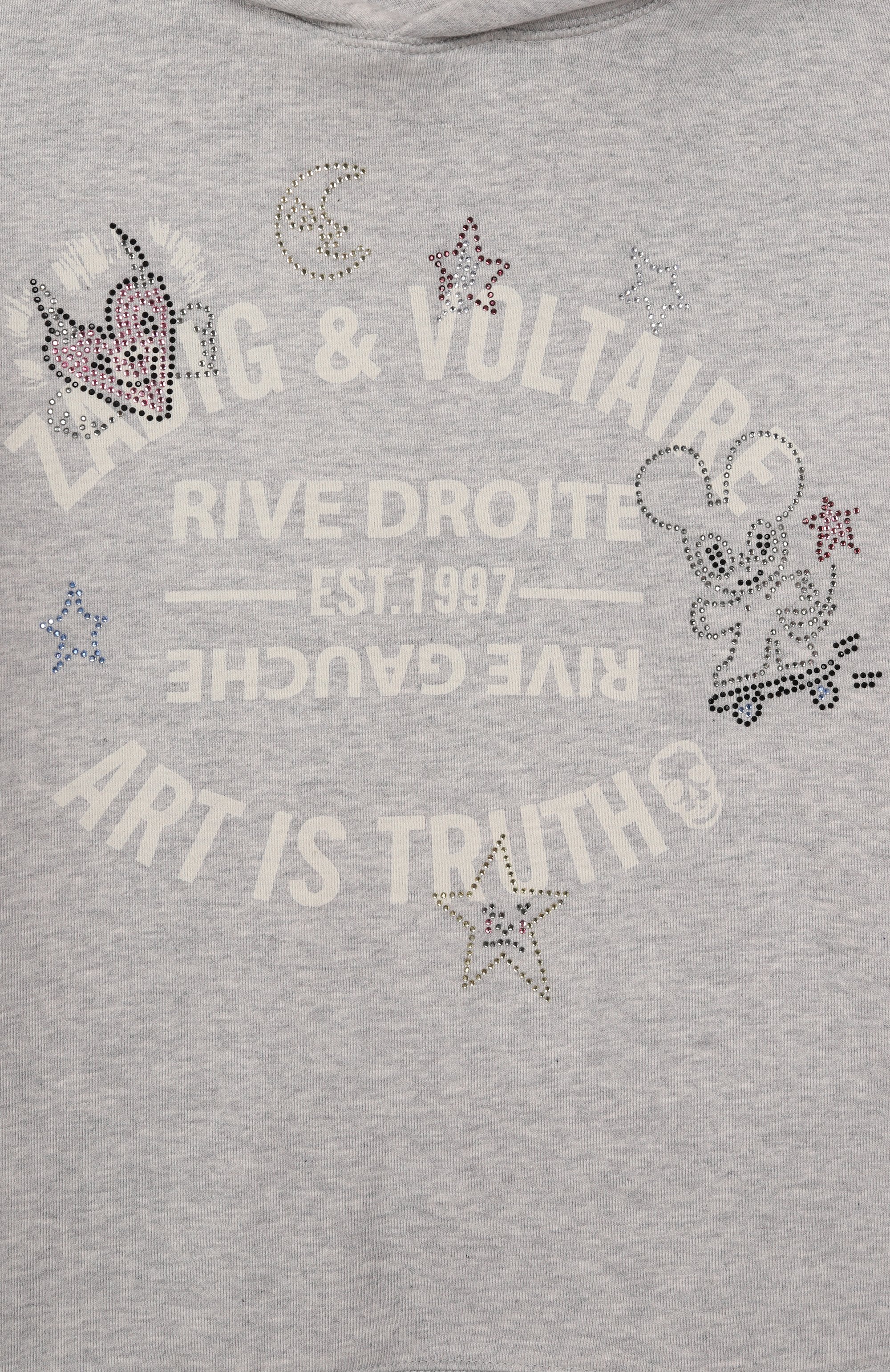 Хлопковое худи ZADIG AND VOLTAIRE, арт. X60327, фото 3