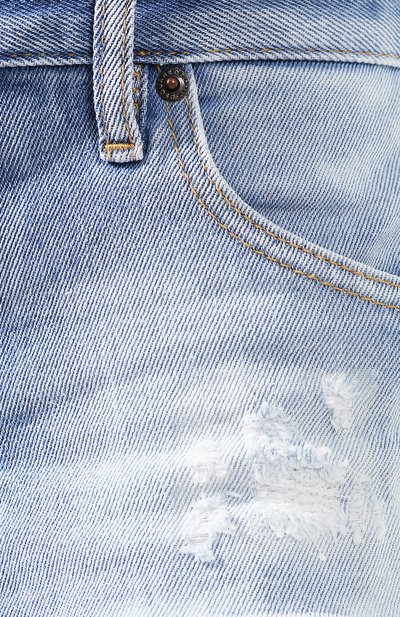 Джинсовые шорты DSQUARED2 синего цвета по цене 36550 руб., арт. S75MU0324/S30662, фото 5 Джинсовые шорты DSQUARED2, арт. S75MU0324/S30662, фото 5