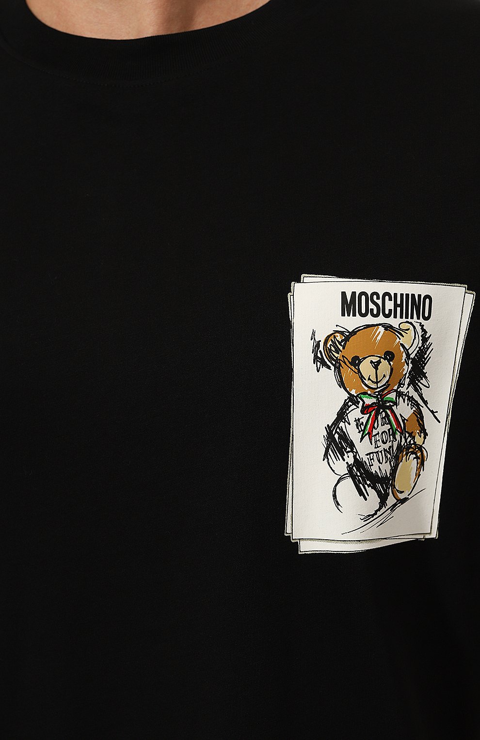 Хлопковая футболка MOSCHINO, арт. V0713/5241, фото 5