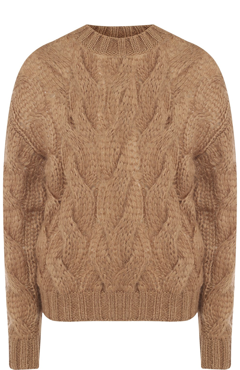 Однотонный пуловер фактурной вязки PRADA, арт. 124B43-3HC-F0040, фото 1