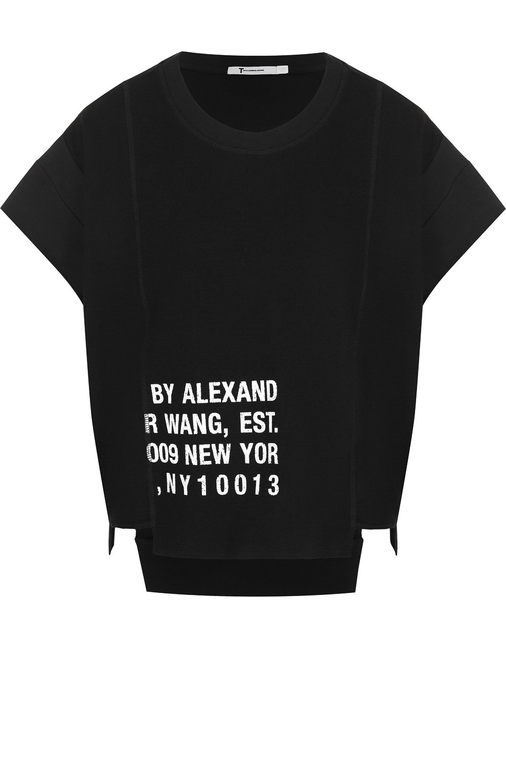 Хлопковая футболка свободного кроя с круглым вырезом ALEXANDERWANG.T, арт. 4C181024E9, фото 1