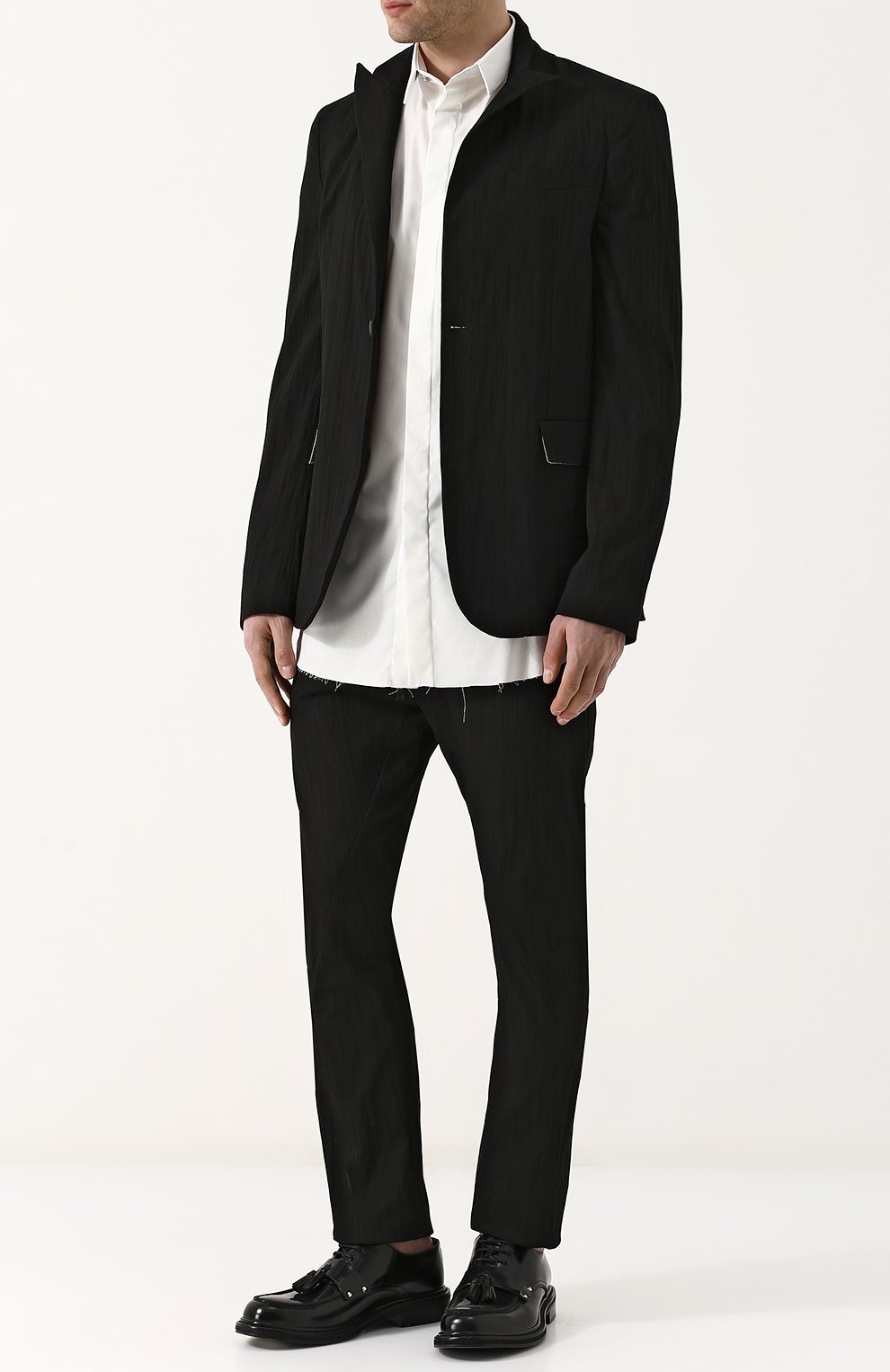 Хлопковая рубашка с необработанным краем MANUEL MARTE, арт. S7202, фото 2