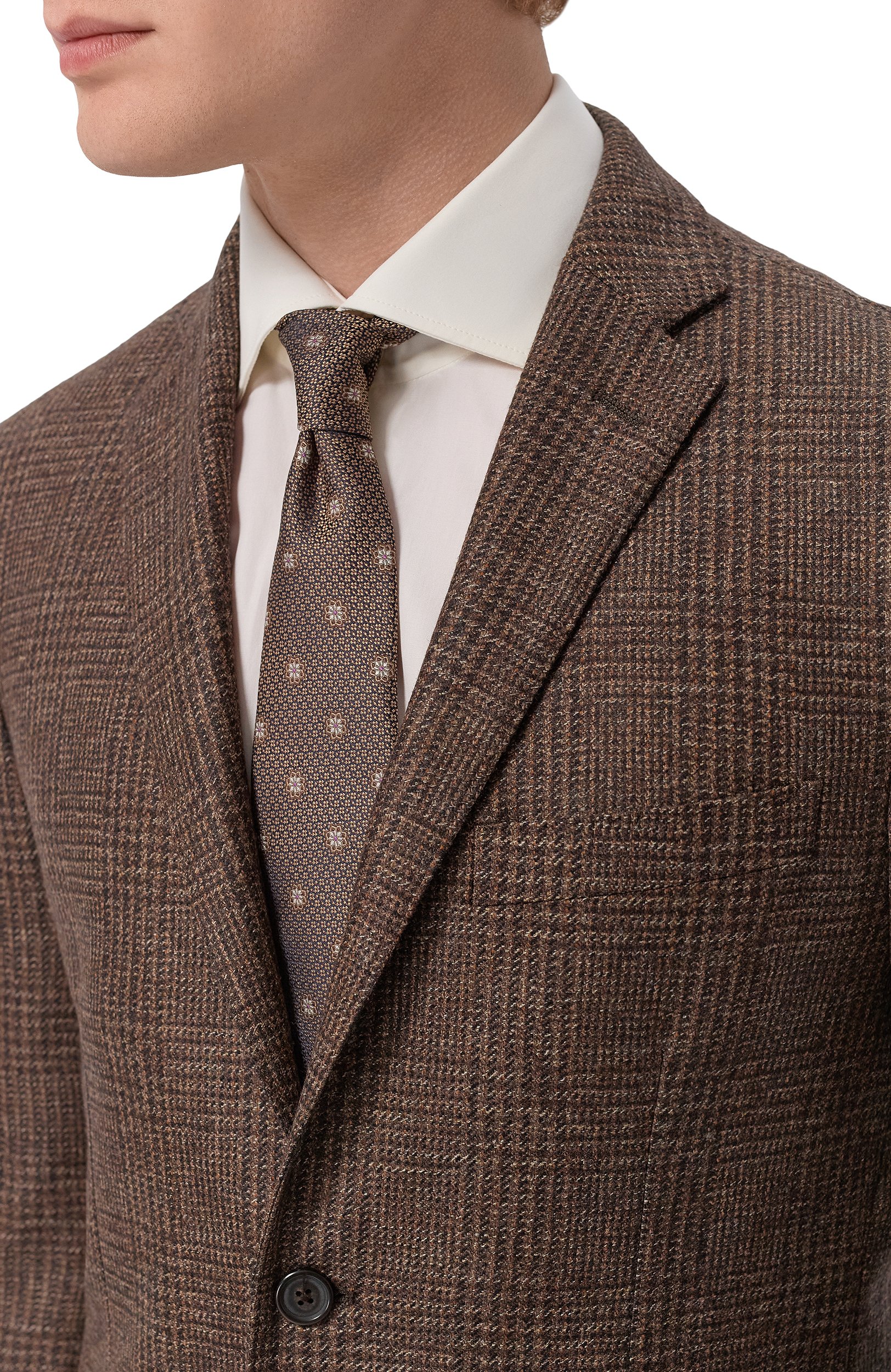 Шерстяной пиджак CORNELIANI коричневого цвета по цене 127500 руб., арт. 286002/2A16226, фото 5 Шерстяной пиджак CORNELIANI, арт. 286002/2A16226, фото 5