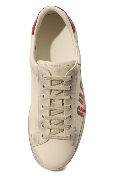 Кожаные кеды ace GUCCI, арт. 576137 A38V0, фото 4