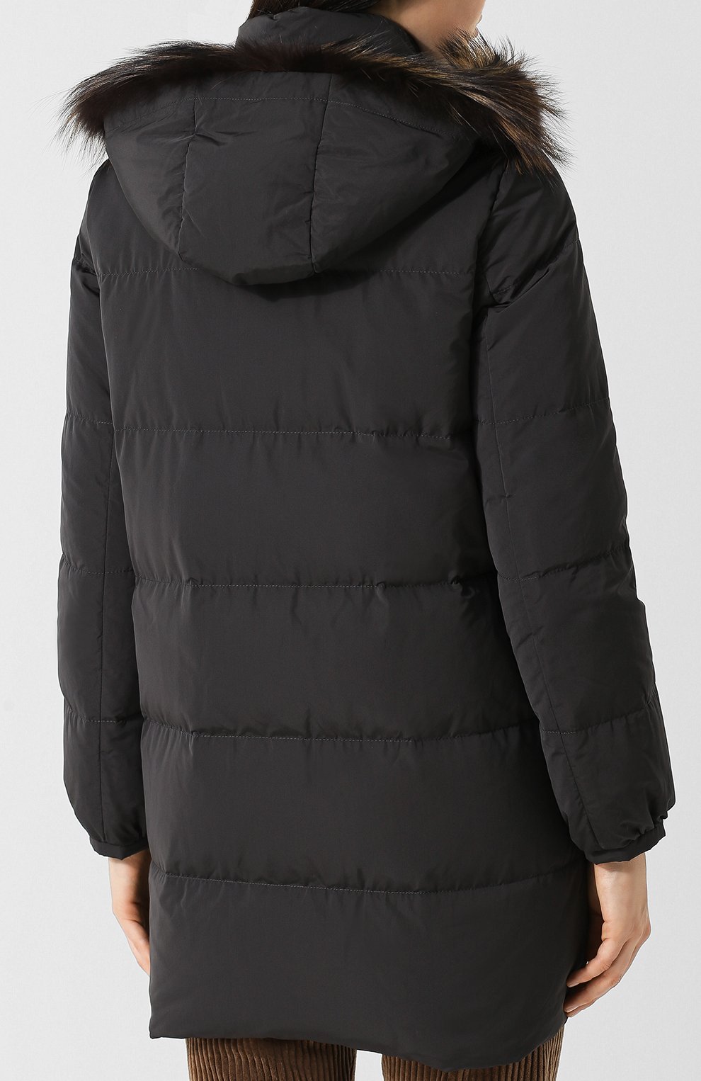 Стеганая куртка с капюшоном и воротником-стойкой BRUNELLO CUCINELLI, арт. MR5279308, фото 4