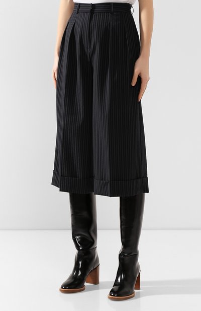 Шерстяные брюки JM STUDIO синего цвета по цене 17980 руб., арт. FW192012, фото 3 Шерстяные брюки JM STUDIO, арт. FW192012, фото 3
