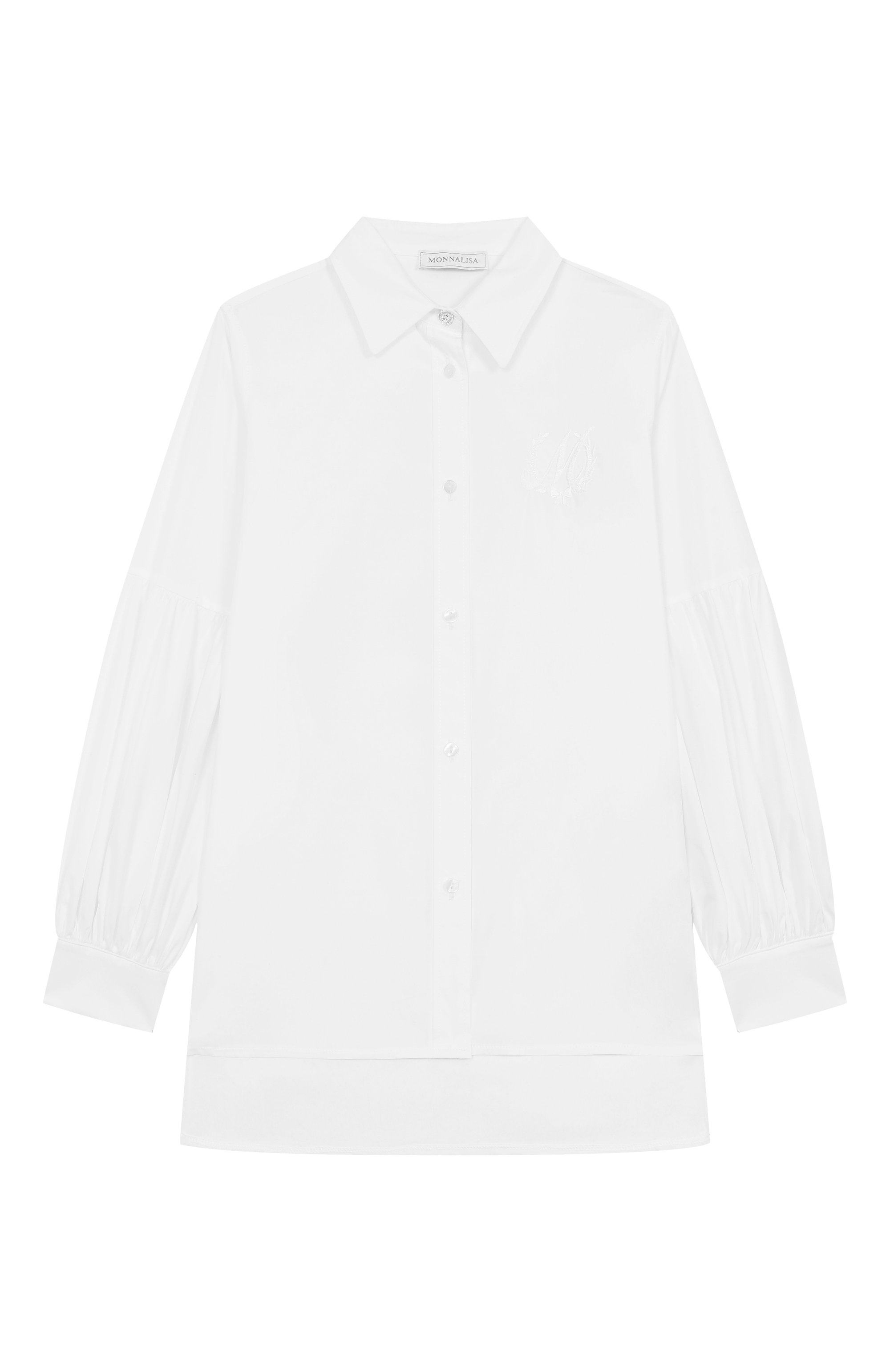 Хлопковая рубашка MONNALISA, арт. 18FIZZ, фото 1