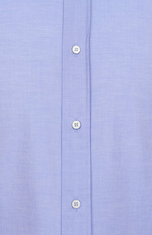 Хлопковая сорочка Brunello Cucinelli MBUC41716 Голубой  MBUC41716 Фото 6