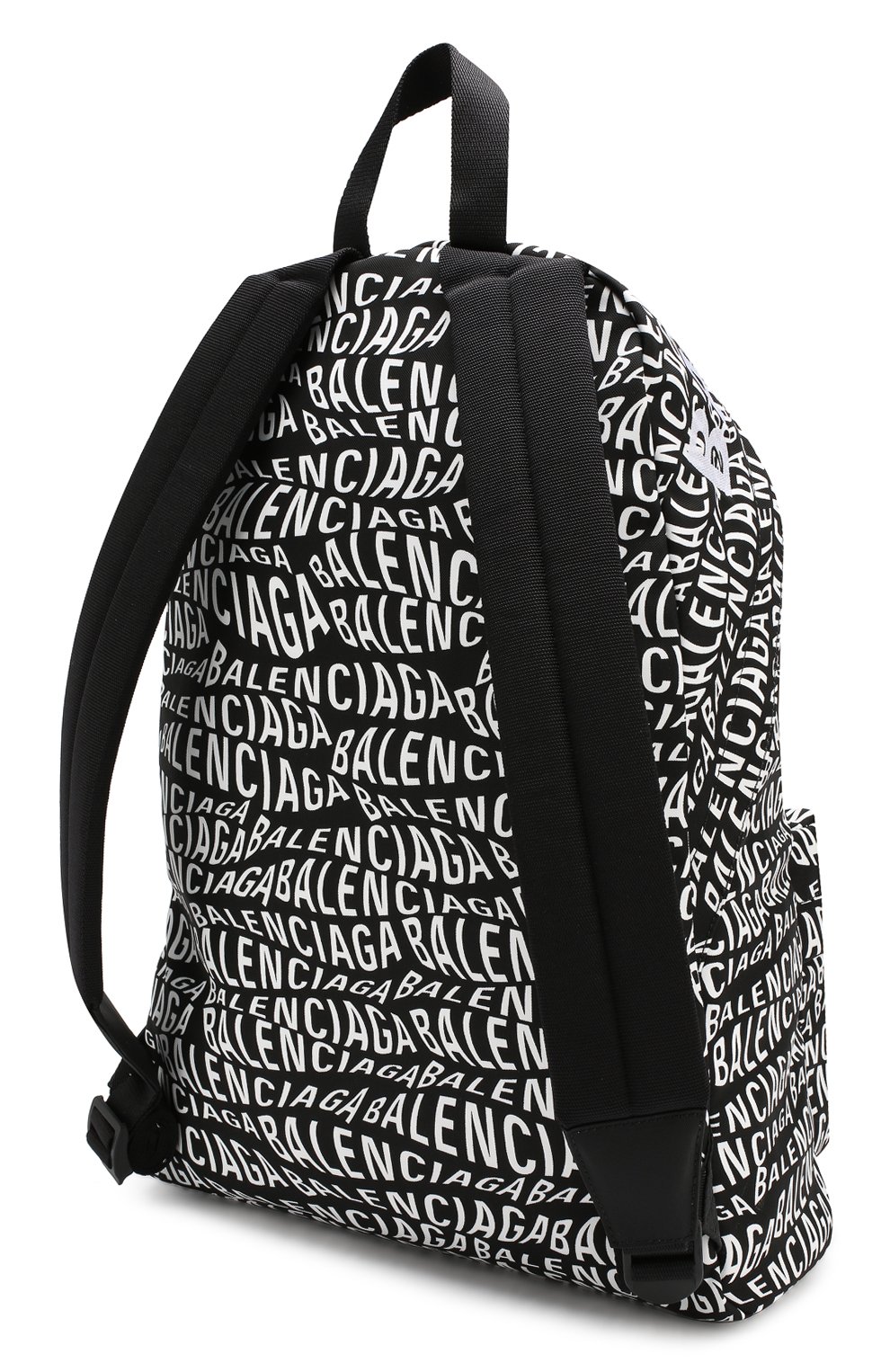 Текстильный рюкзак logo wave BALENCIAGA черно-белого цвета по цене 58650 руб., арт. 507460/9MIAN, фото 3 Текстильный рюкзак logo wave BALENCIAGA, арт. 507460/9MIAN, фото 3
