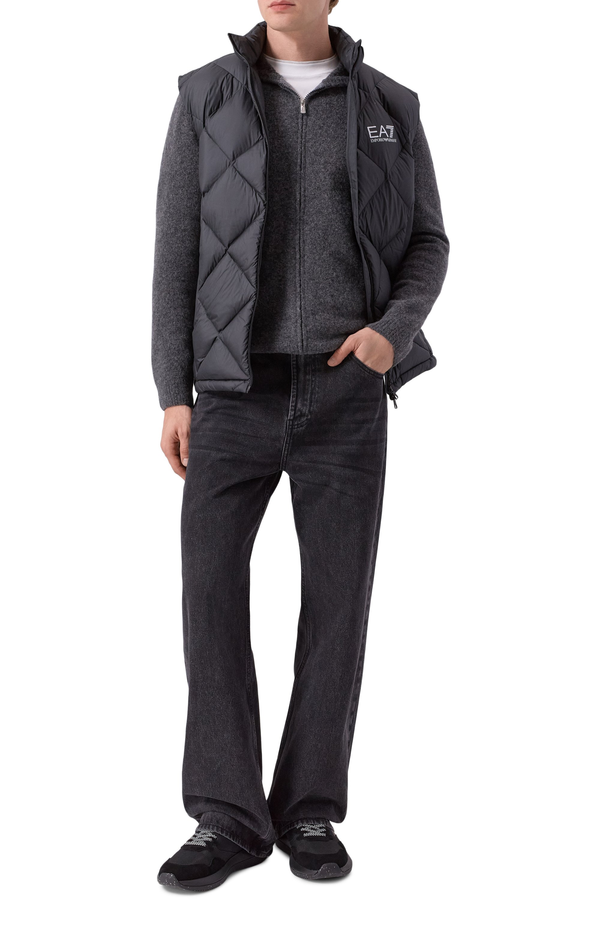 Текстильные кроссовки EMPORIO ARMANI, арт. EM003667/AF19533, фото 2