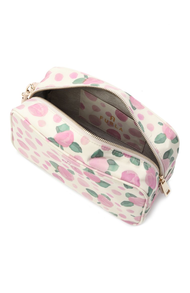 Женская косметичка FURLA кремового цвета, арт. WE00559/BX3881 | Фото 3 (Материал: Текстиль, Синтетический материал; Нос: Не проставлено)