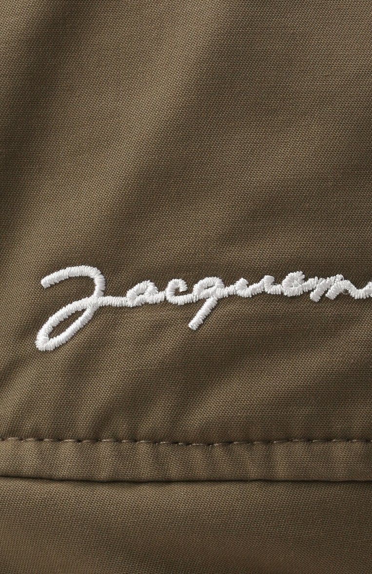 Мужская шапка-балаклава la cagoule JACQUEMUS хаки цвета, арт. 216AC203-5050 | Фото 4 (Материал: Текстиль, Синтетический материал, Хлопок; Мужское Кросс-КТ: Балаклава; Материал сплава: Проставлено; Нос: Не проставлено)